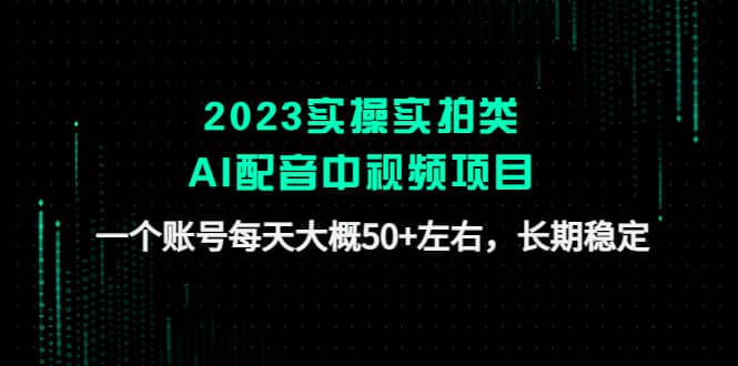 趣极宝 - 2023实操实拍类AI配音中视频项目，一个账号每天大概50+左右，长期稳定_趣极宝