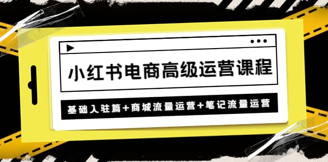 趣极宝 - 小红书电商高级运营课程：基础入驻篇+商城流量运营+笔记流量运营_趣极宝