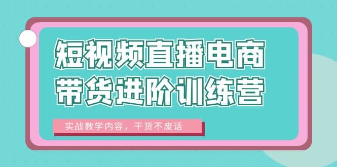 趣极宝 - 短视频直播电商带货进阶训练营：实战教学内容，干货不废话_趣极宝