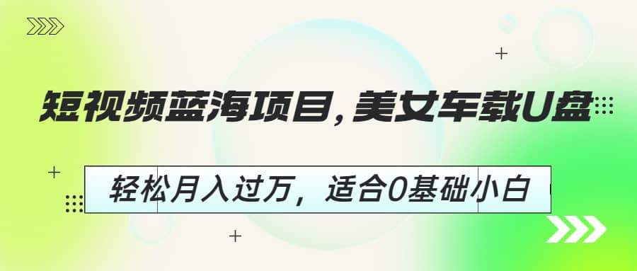 趣极宝 - 短视频蓝海项目，美女车载U盘，轻松月入过万，适合0基础小白_趣极宝