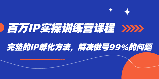 趣极宝 - 百万IP实战训练营课程，完整的IP孵化方法，解决做号99%的问题_趣极宝