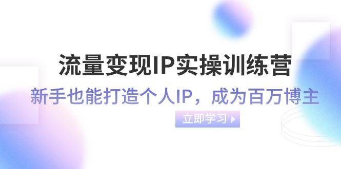 趣极宝 - 流量变现-IP实操训练营：新手也能打造个人IP，成为百万博主（46节课）_趣极宝