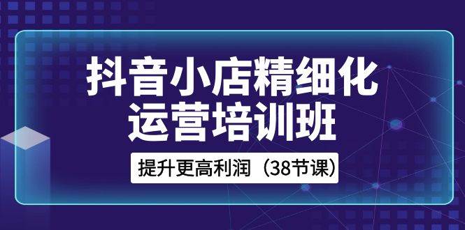 趣极宝 - 抖音小店-精细化运营培训班，提升更高利润（38节课）_趣极宝