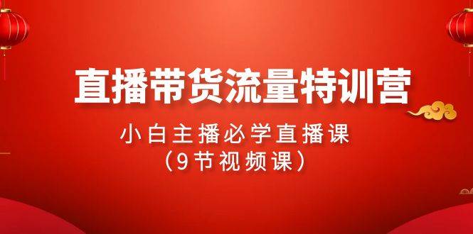 趣极宝 - 2024直播带货流量特训营，小白主播必学直播课（9节视频课）_趣极宝