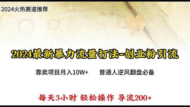 趣极宝 - 2024年最新暴力流量打法，每日导入300+，靠卖项目月入10W+_趣极宝