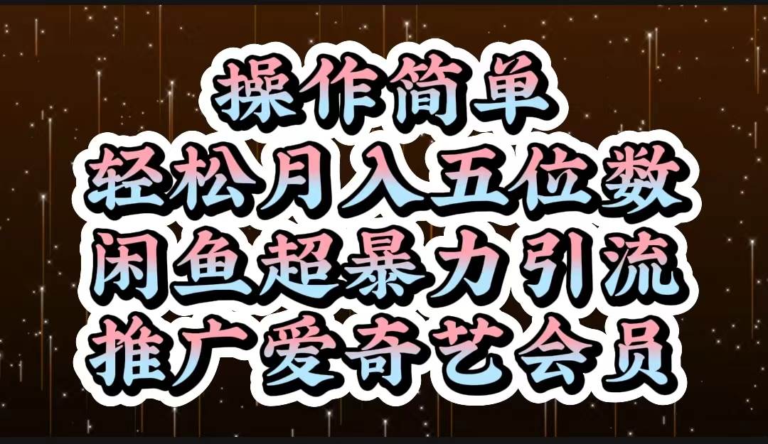 趣极宝 - 操作简单，轻松月入5位数，闲鱼超暴力引流推广爱奇艺会员_趣极宝